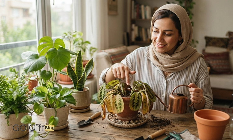 گل گیفت | علائم شوک جابه جایی در گیاهان آپارتمانی و روش درمان آن