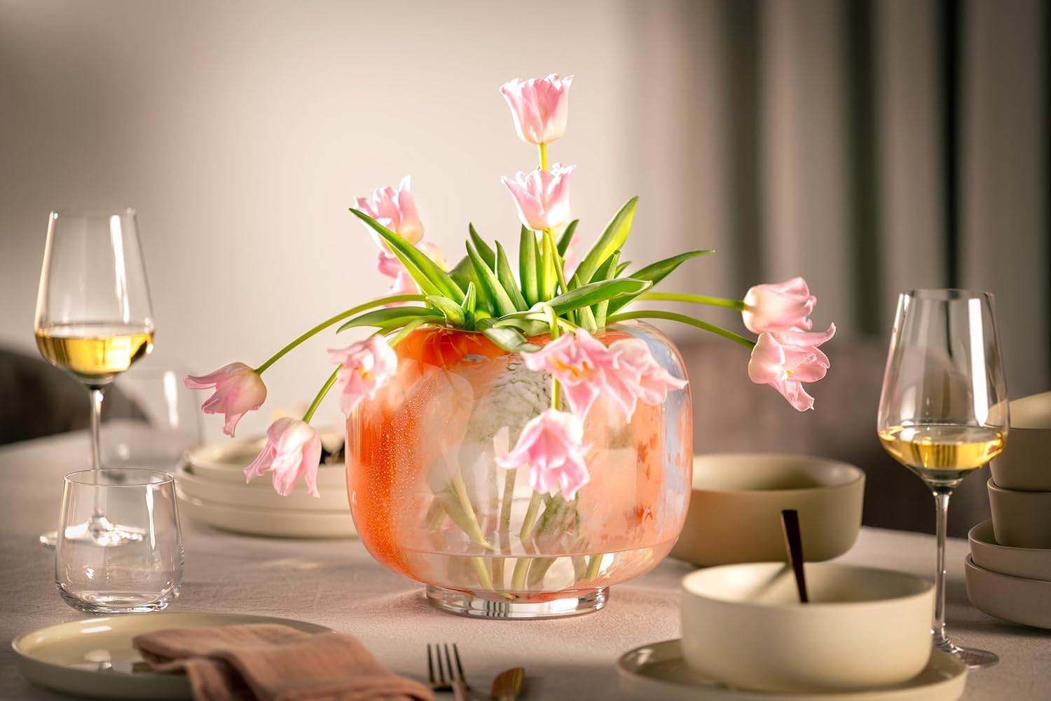 گل گیفت | آموزش تزیین گل در گلدان شیشه ای