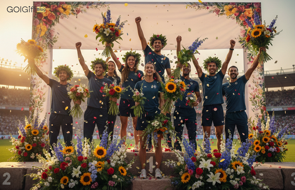 گل گیفت | گل مناسب برای تشویق ورزشکاران