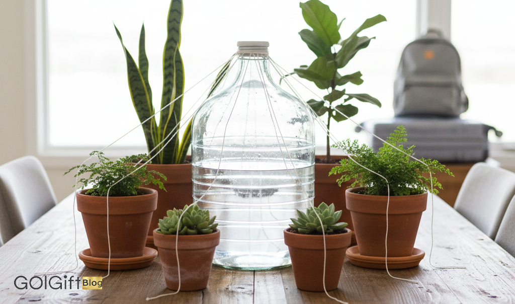 گل گیفت | راهنمای کامل آبیاری گیاهان در مسافرت