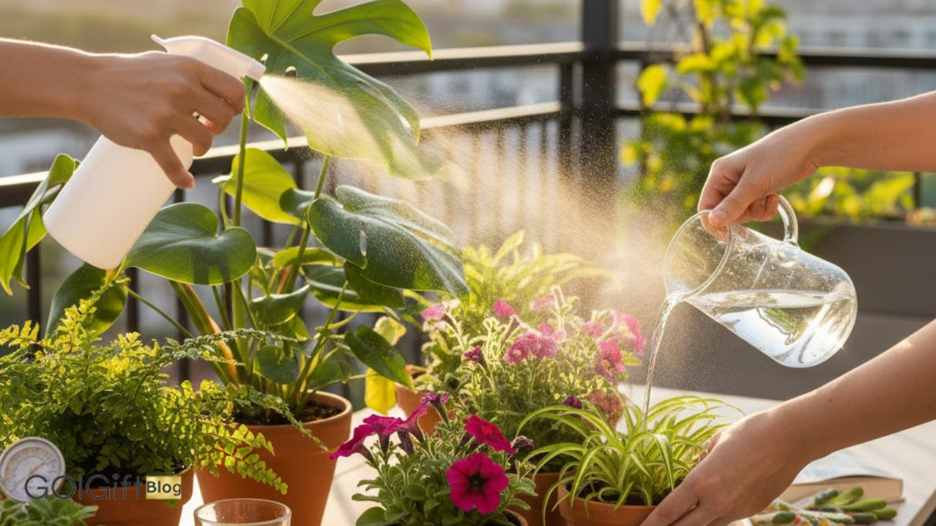 گل گیفت | آبیاری صحیح گل ها در تابستان؛ راهنمای کامل مراقبت از گل ها در فصل گرم