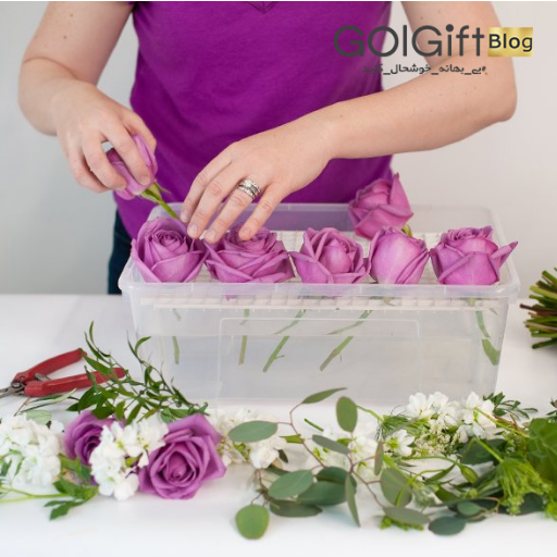 روش های فریز کردن دسته گل در خانه width=512 height=512 border=0