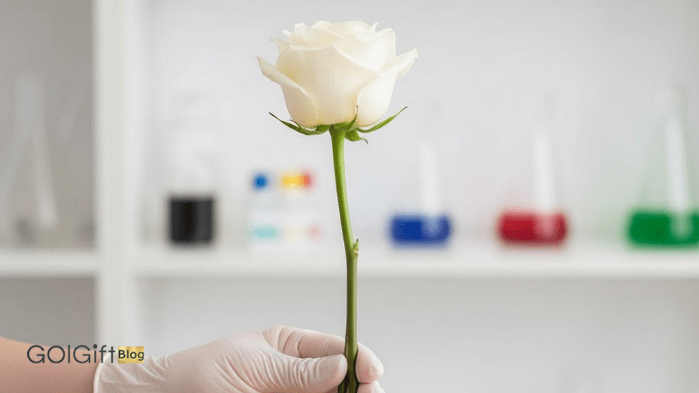 روش طبیعی ساخت گل رز هفت رنگ با رنگ خوراکی width=512 height=512 border=0