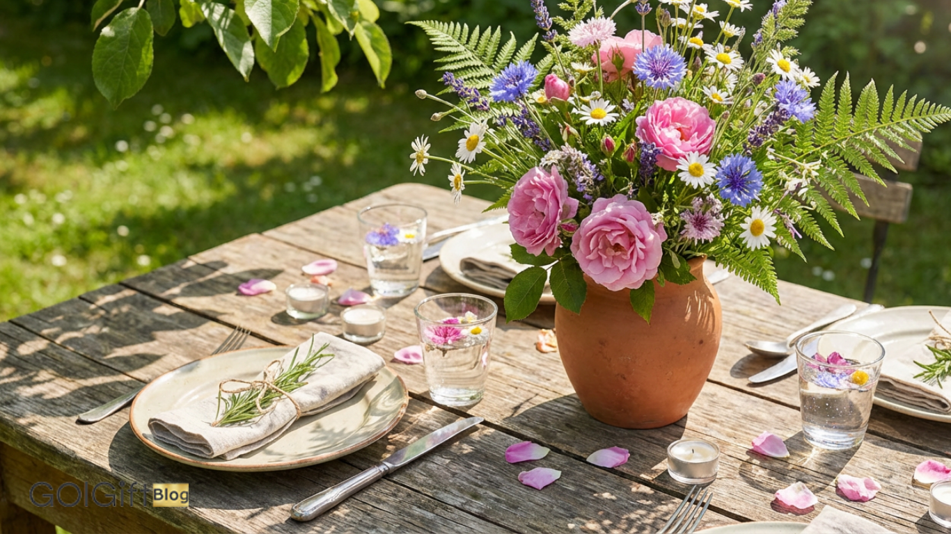 ایده های خلاقانه برای استفاده از گل ها در جشن های خانوادگی width=512 height=512 border=0